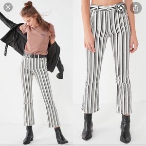 BDG striped kick flare pants